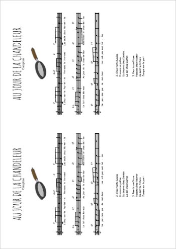 Au jour de la chandeleur Partition gratuite